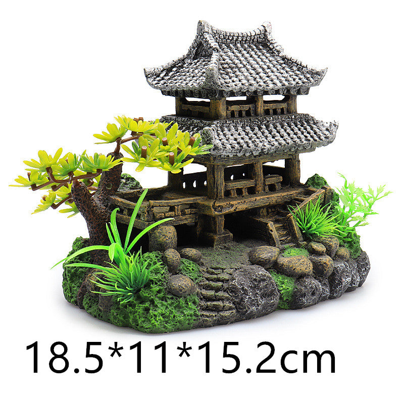 Resin Simulation Rockery Castle