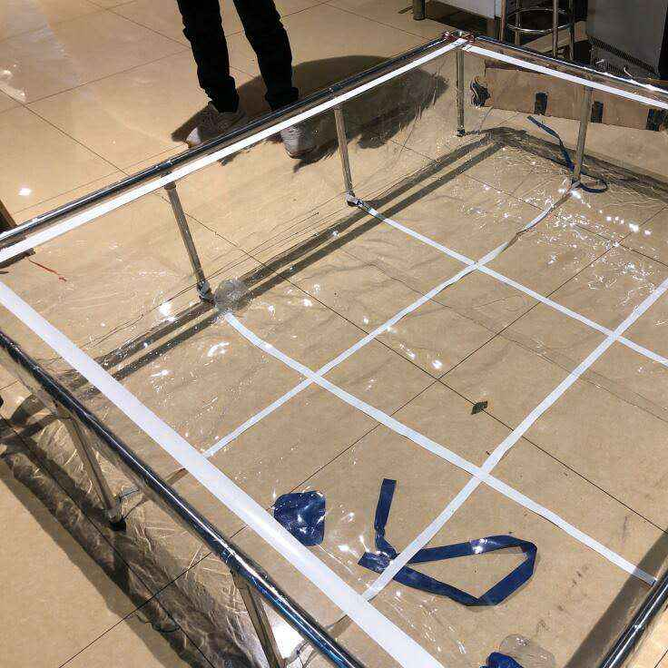 2000 Gallon Clear Sides Koi Tank – Large Aquarium for Aquaculture (196.9in × 86.6in × 27.6in)