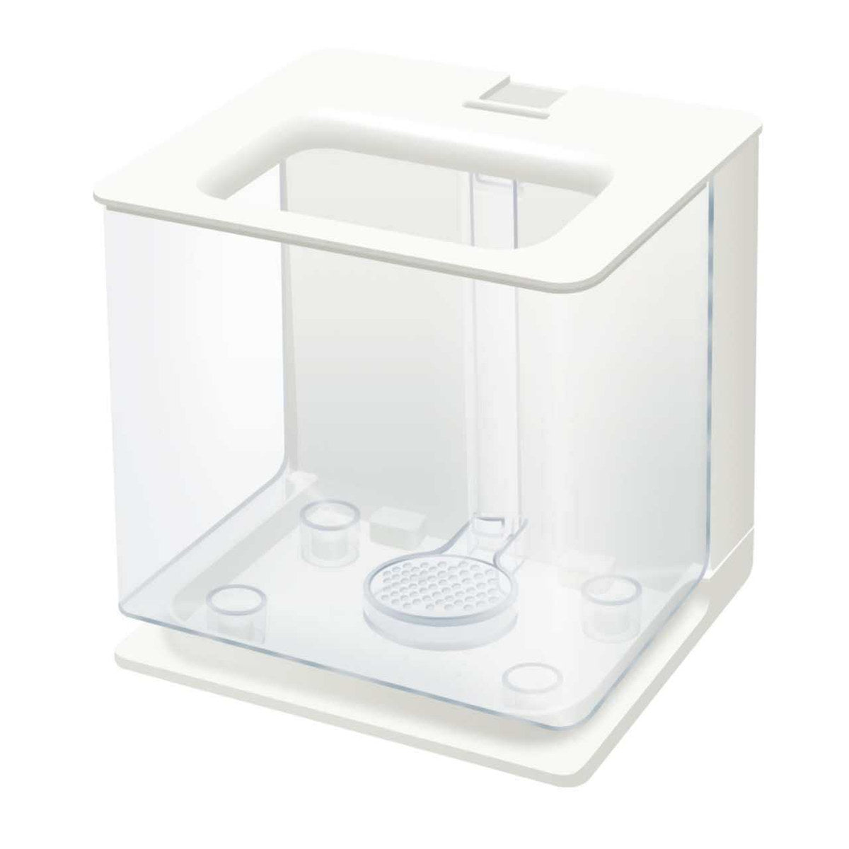 Self-Cleaning Small Fish Tank 18x17x16.5cm