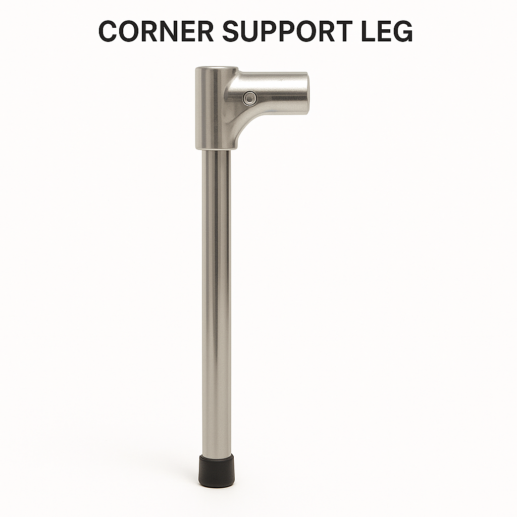 MK Aquarium Corner Stainless Steel Replacement Leg