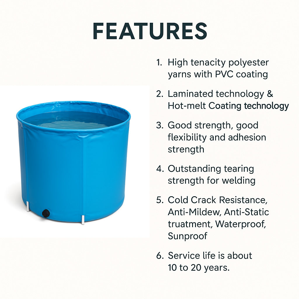 74 Gallons Small Round Type Aquaculture Aquaponic Breeding Fish Farms Aquarium Pond Fish Tank