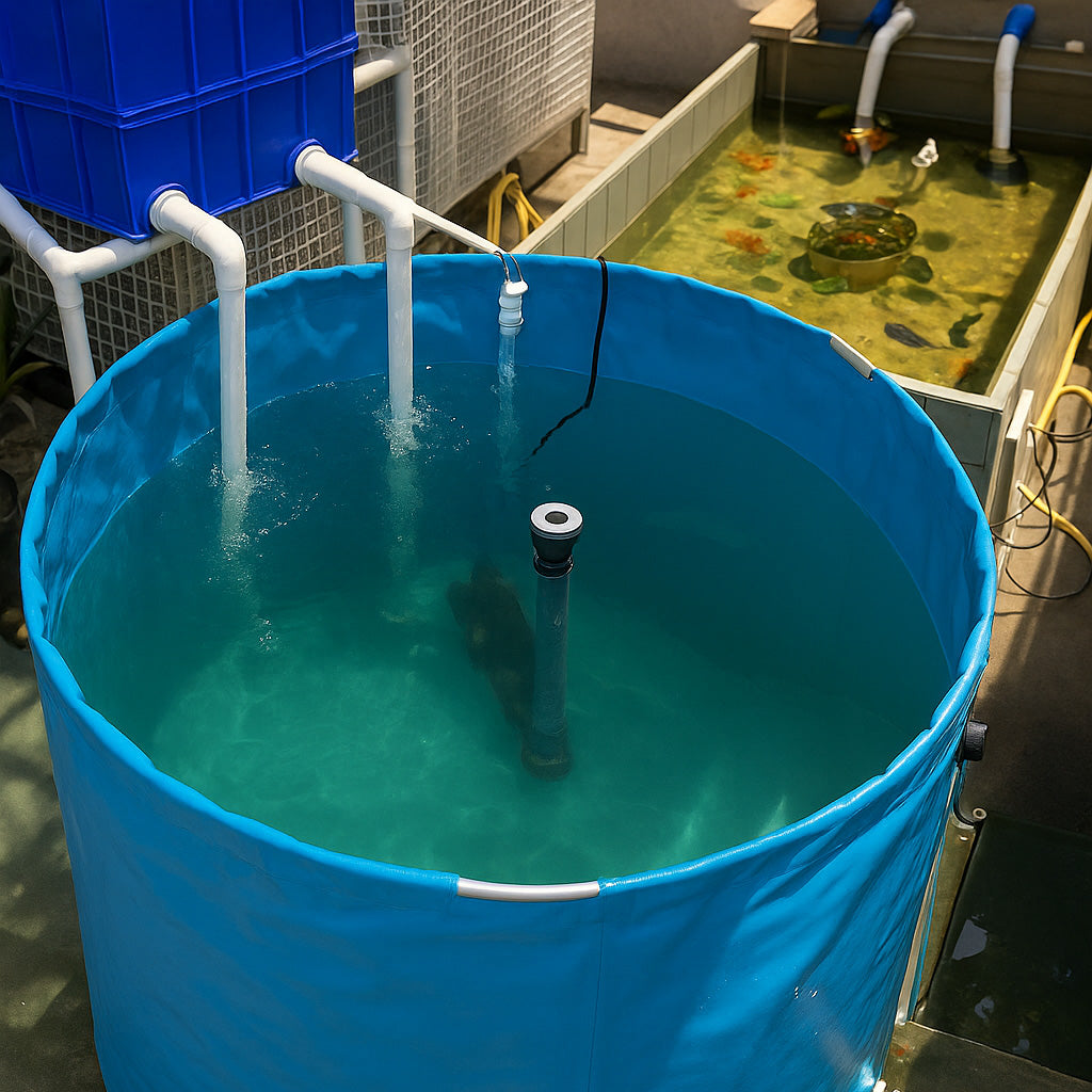 74 Gallons Small Round Type Aquaculture Aquaponic Breeding Fish Farms Aquarium Pond Fish Tank
