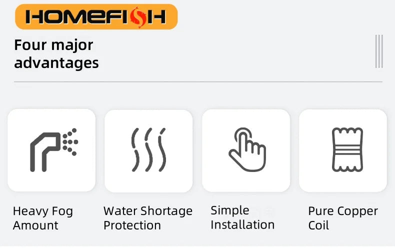 5V USB Mist Maker – Ultrasonic Fogger Atomizer for Aquariums, Ponds & Water Features with 4-LED Lights
