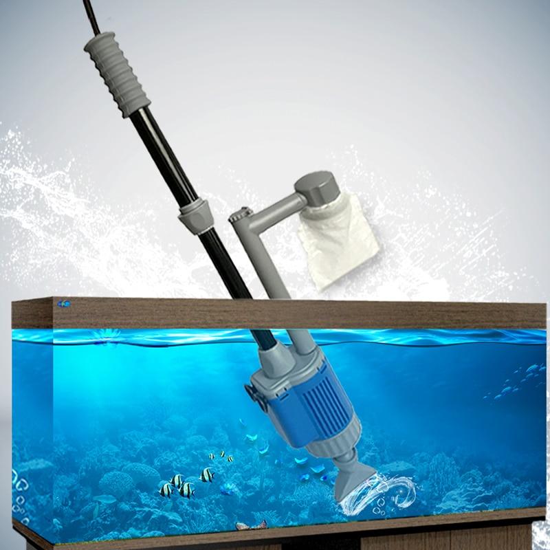 Aquaneat Fish Tank Siphon, Aquarium Vacuum, Water Changer, Siphon Gravel  Cleaner,Hand Pump,Clear and Blue