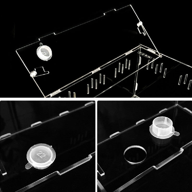 Transparent Acrylic Pet Reptile Box Terrarium Exo Terra Habitat MK