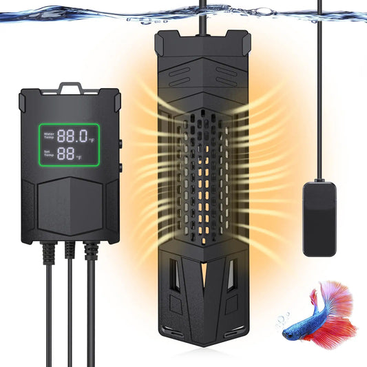 1-Pack 1000W Submersible Aquarium Heater for Above Ground Fish Pond Systems (1000W Total) – Ideal for 75–250 Gallon Systems