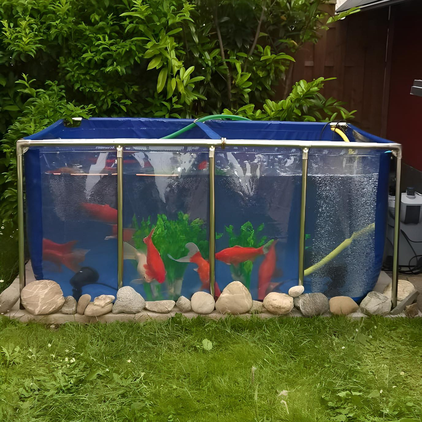 500 Gallon Heavy-Duty Fish Breeding Tank – Large Aquarium for Aquaculture (78.7in × 59.1in × 23.6in)