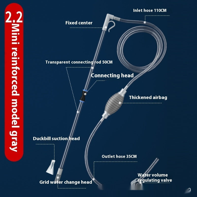 Manual Water Exchange Siphon for Fish Tanks
