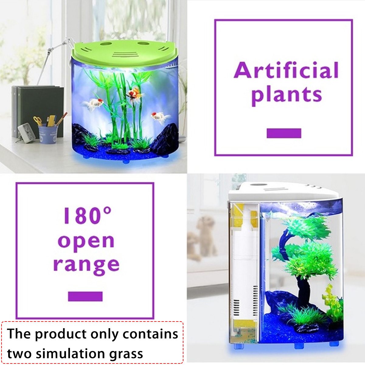 Acrylic Fish Tank with LED Light