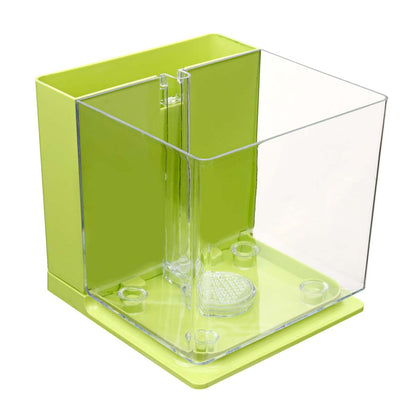 Self-Cleaning Small Fish Tank 18x17x16.5cm
