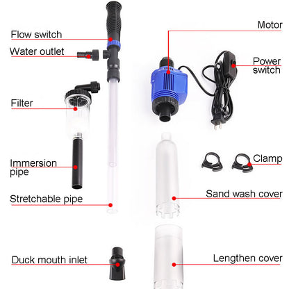 Electric Aquarium Water Changer and Gravel Cleaner