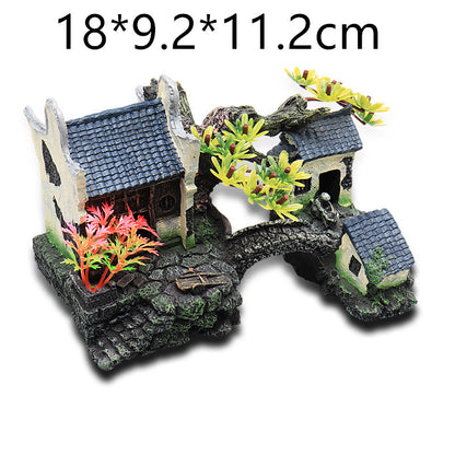 Resin Simulation Rockery Castle