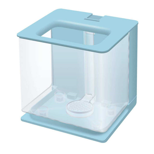 Self-Cleaning Small Fish Tank 18x17x16.5cm