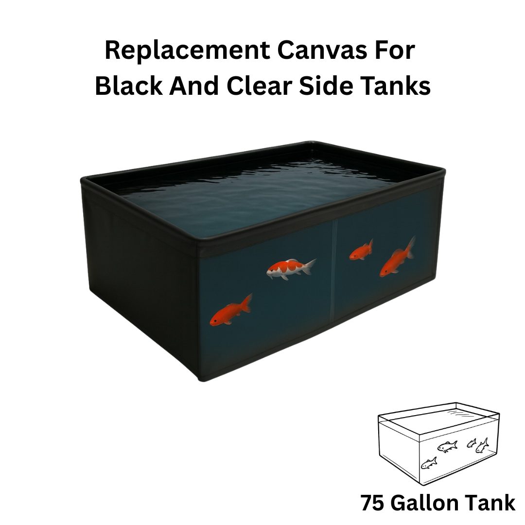 MK Aquarium Canvas Replacement For Black & Clear Rectangle Tanks