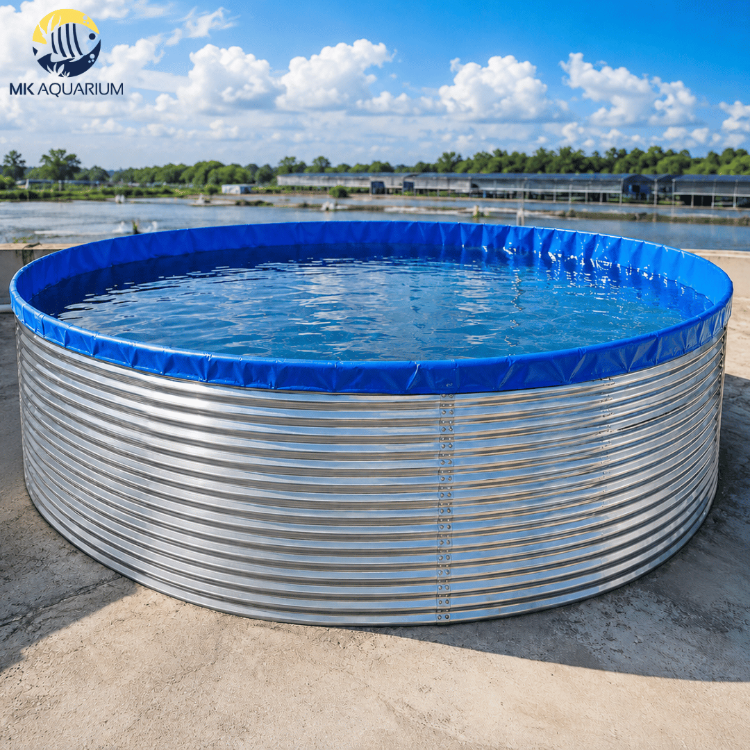 Round Galvanized Iron Sheet Fish Farming Tank