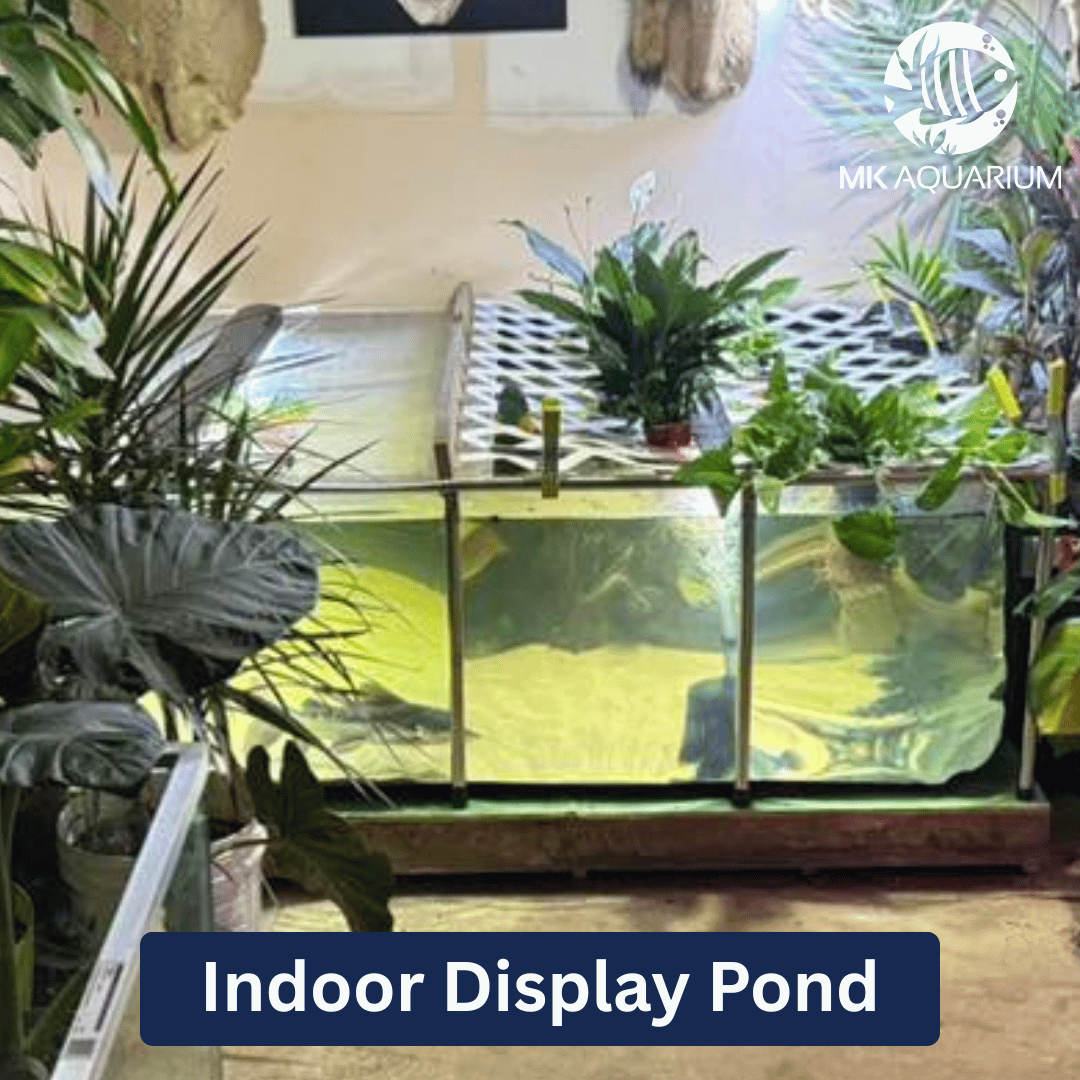 MK 750 Gallon Heavy-Duty Above Ground Fish Pond, Aquaculture & Fish Breeding Tank, Large Aquarium (94.5 x 66.9 x 27.6 in)