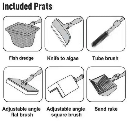 Six-in-One Aquarium Cleaning Tool