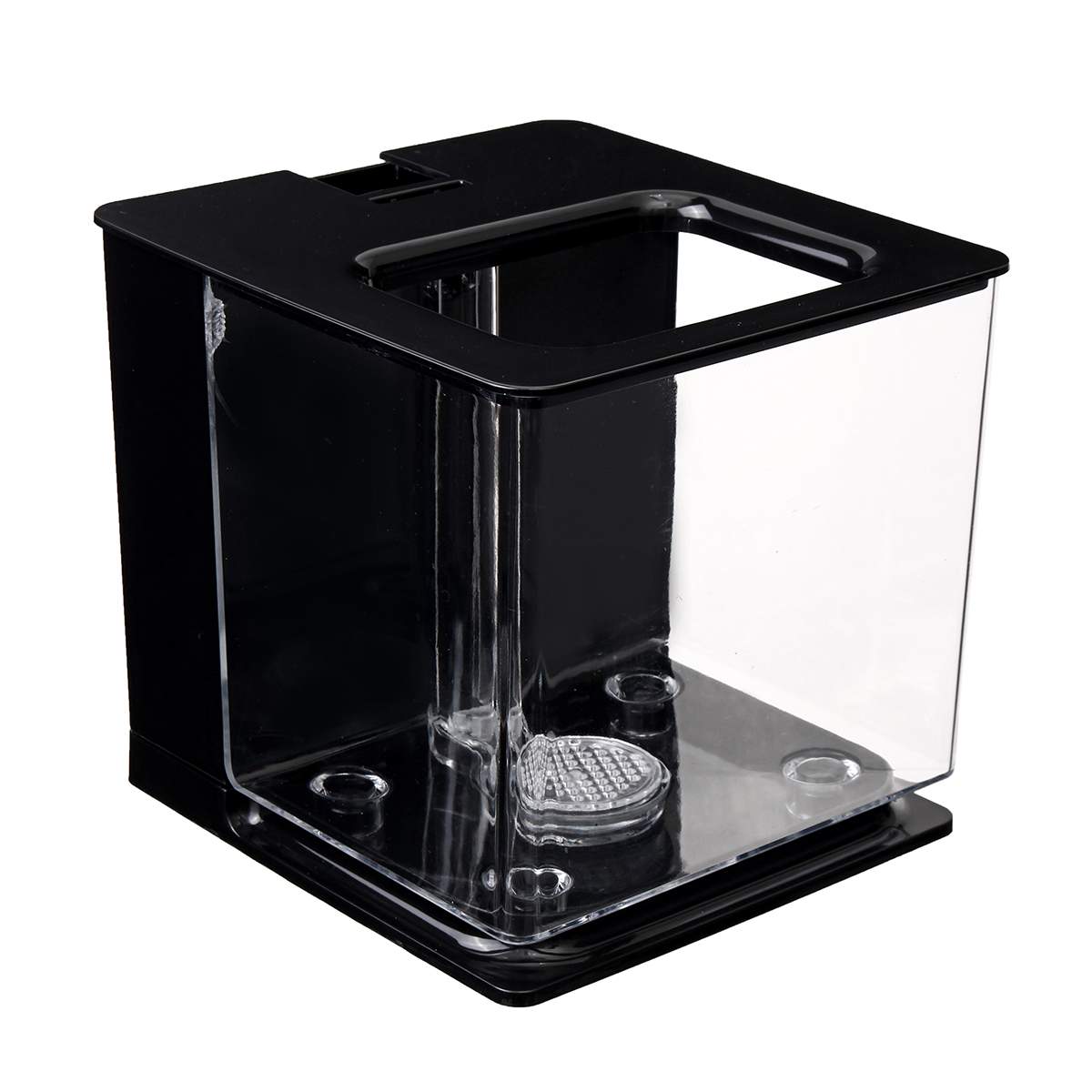 Self-Cleaning Small Fish Tank 18x17x16.5cm