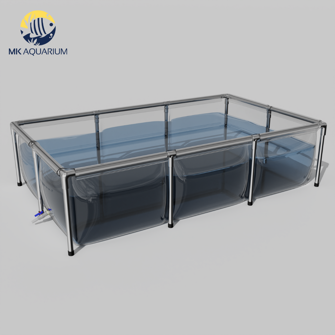 1100 Gallons Capacity Clear Aquaculture Koi Tank