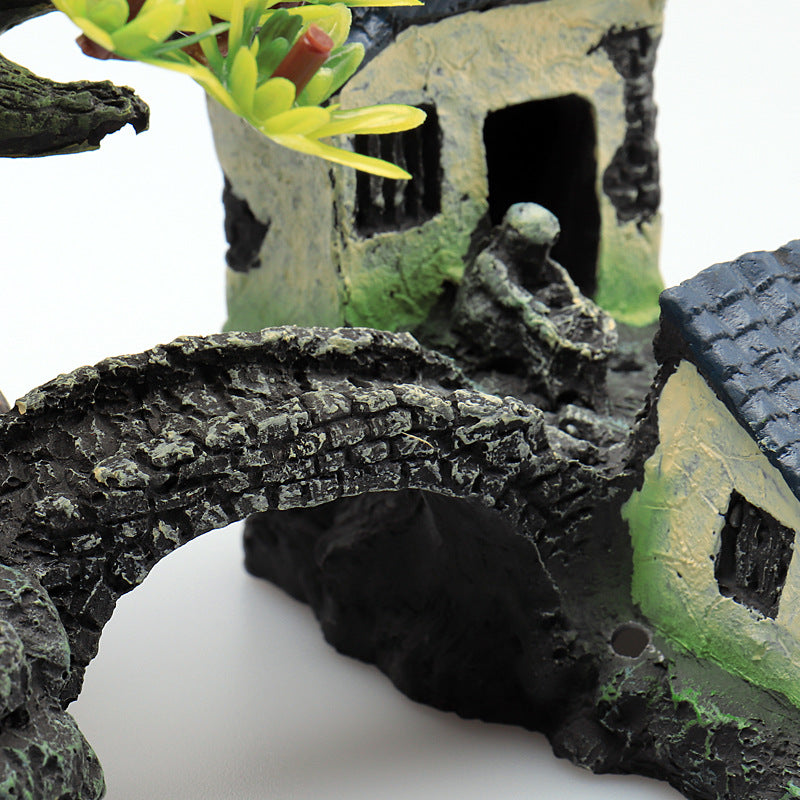 Resin Simulation Rockery Castle