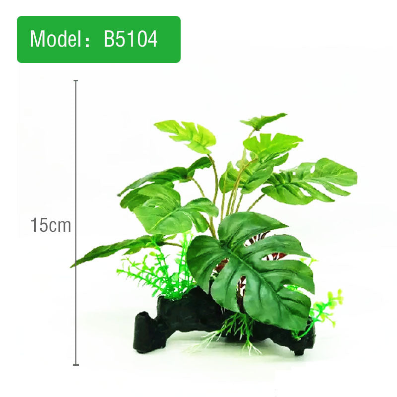 Aquatic Plant Ornament for Reptile Enclosures