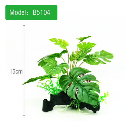 Aquatic Plant Ornament for Reptile Enclosures