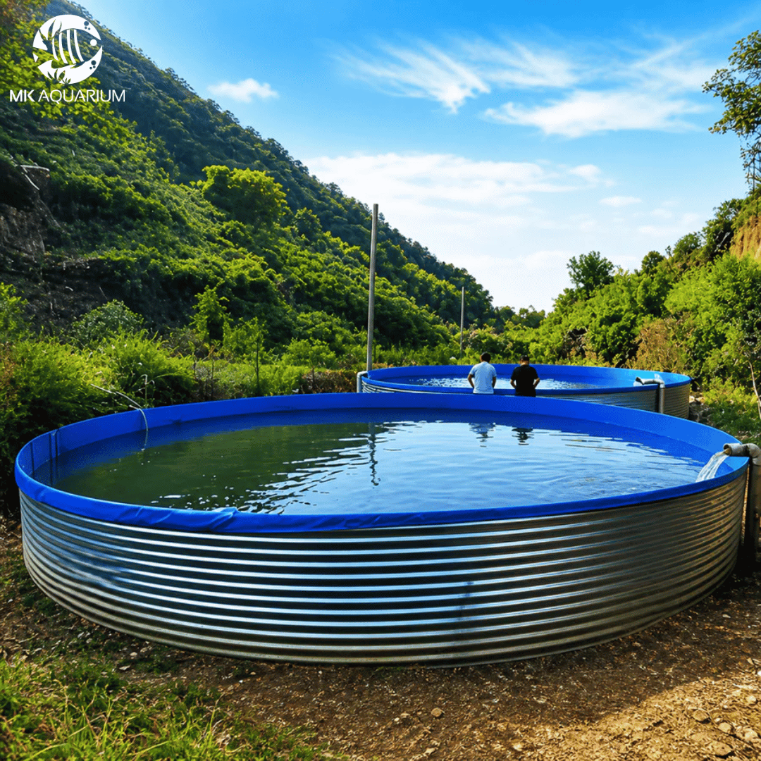 Round Galvanized Iron Sheet Fish Farming Tank