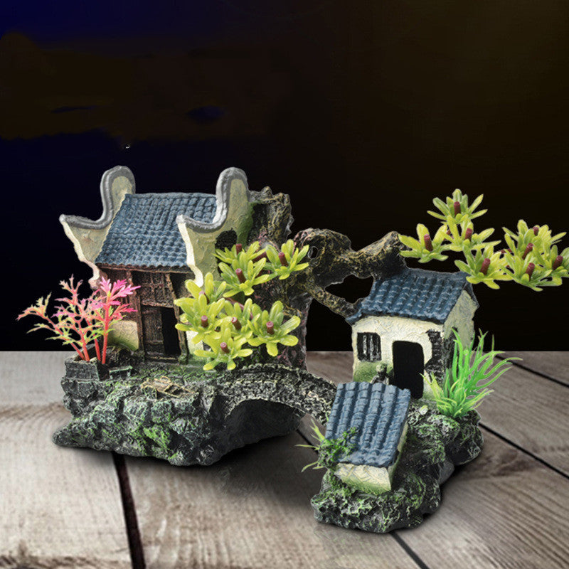 Resin Simulation Rockery Castle