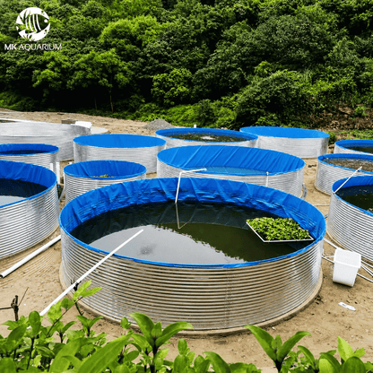 Round Galvanized Iron Sheet Fish Farming Tank