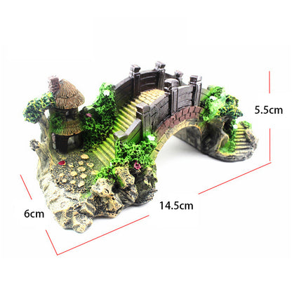 Resin Arch Bridge Aquarium Decoration