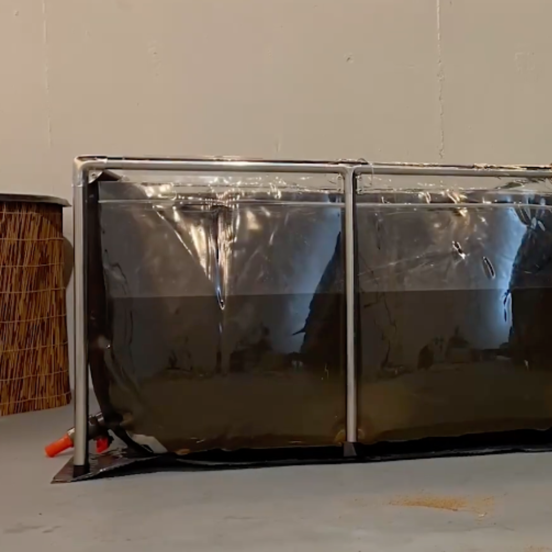 MK 160 Gallon Heavy-Duty Above Ground Fish Pond, Aquaculture & Fish Breeding Tank, Large Aquarium (59.1 x 25.6 x 23.6 in)