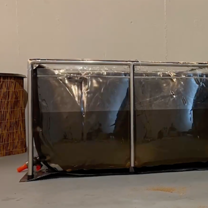 MK 160 Gallon Heavy-Duty Above Ground Fish Pond, Aquaculture & Fish Breeding Tank, Large Aquarium (59.1 x 25.6 x 23.6 in)