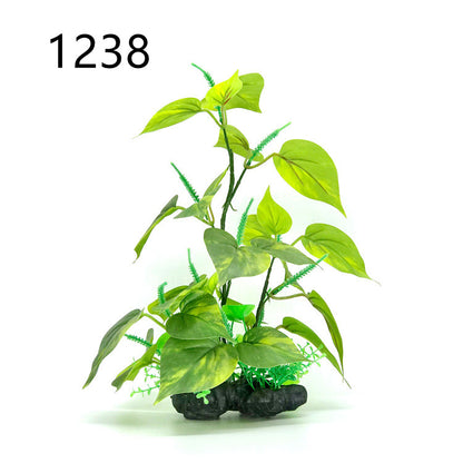 Aquatic Plant Ornament for Reptile Enclosures