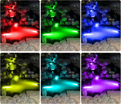 Vibrant Waterproof LED Lights for Ponds, Aquariums, and Gardens