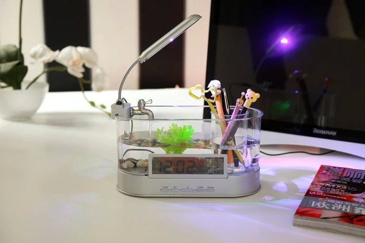 Mini USB Desktop Aquarium with Alarm
