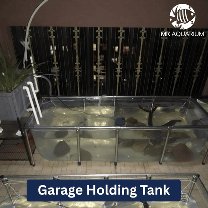 MK 1500 Gallon Heavy-Duty Above Ground Fish Pond, All-Clear Koi & Aquaculture Tank, Large Aquarium (157.5 x 78.7 x 27.6 in)