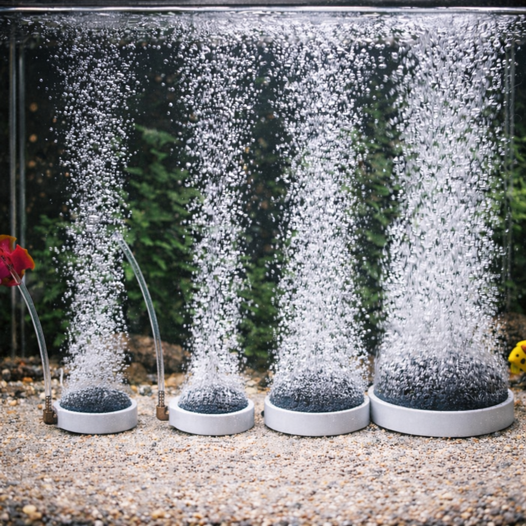 5cm / 7.5cm / 8cm / 11cm Round Aquarium Air Stone Oxygen Diffuser for Fish Tanks