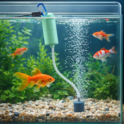 USB Mini Aquarium Air Pump – Silent 5V Oxygen Aerator for Fish Tanks, Portable 1W Oxygen Booster