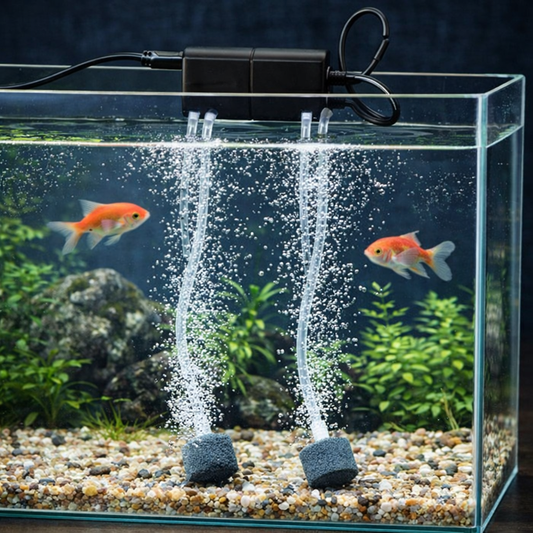 USB Mini Aquarium Air Pump – Silent Oxygen Pump with Air Stone, Energy-Efficient Compact Aerator for Fish Tanks & Aquariums