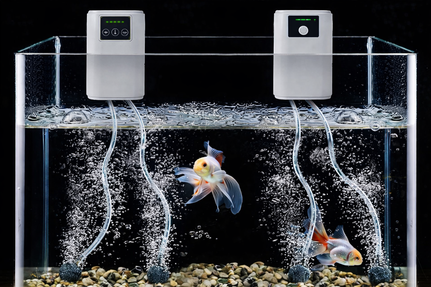 Rechargeable Aquarium Air Pump 6000mAh – Portable Oxygen Booster with AC/DC Auto-Switch & 185h Backup