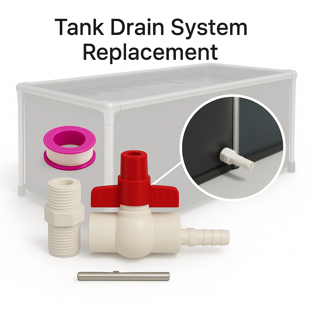 MK Aquarium Replacement Drain Kit For All Tanks