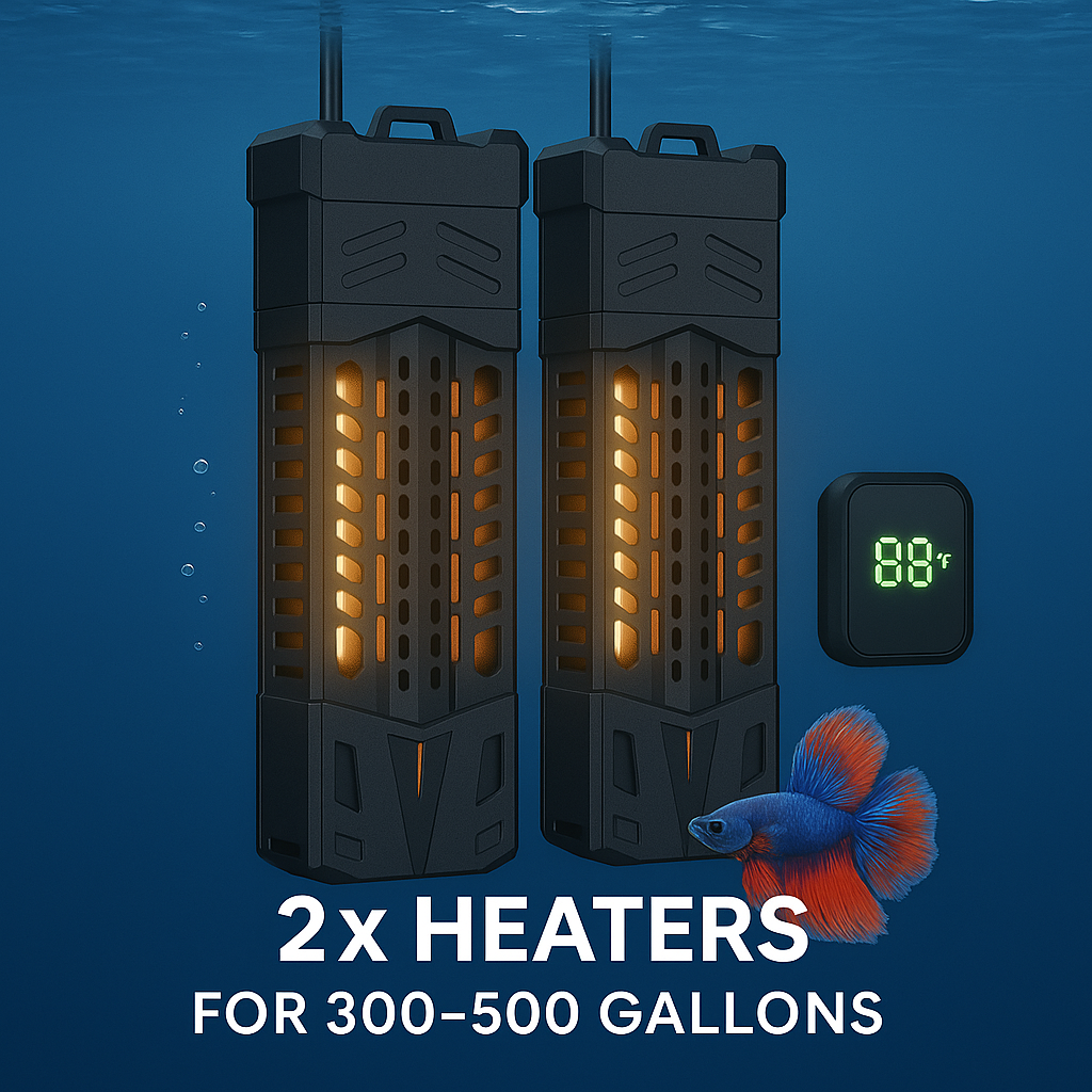 1000W Submersible Aquarium Heater – Ideal for 300–500 Gallon Tanks