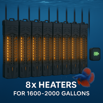 1000W Submersible Aquarium Heater – Ideal for 1600–2000 Gallon Tanks