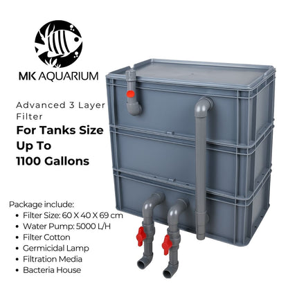 Advanced Canister Layer Box Filter for Koi Fish Ponds and Aquaculture Fish Tanks