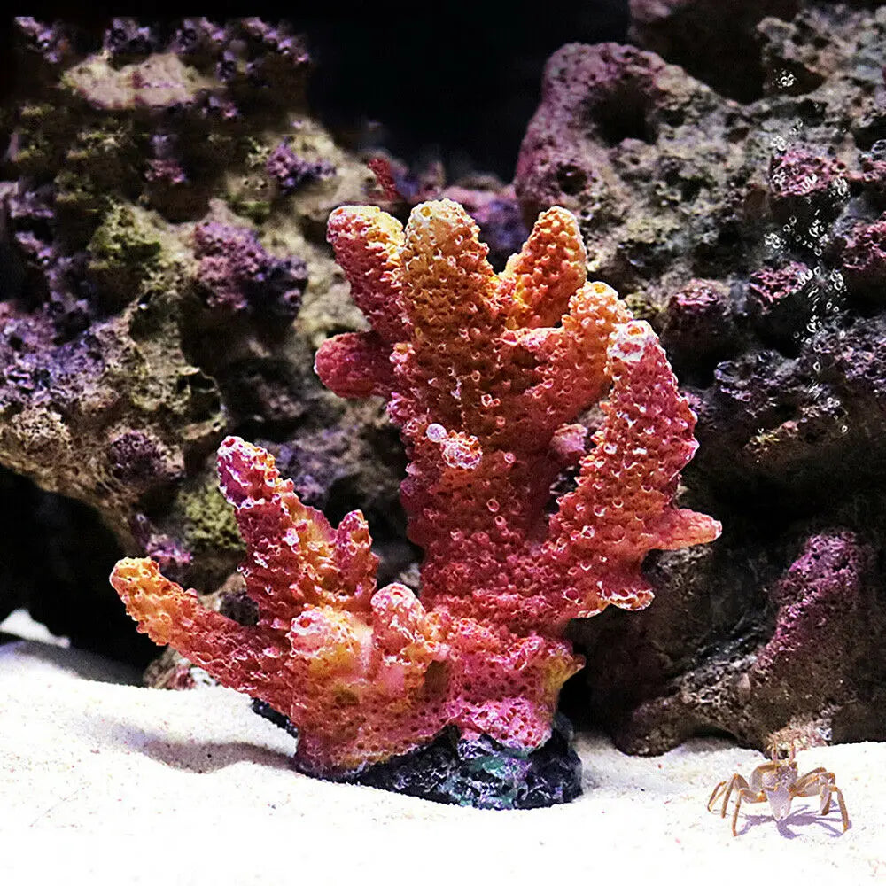 Resin Coral Reef Aquarium Ornament – Vibrant Coral Decor for Fish Tanks & Home Aquascapes