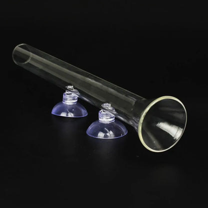 10cm–40cm Glass Shrimp Feeding Tube with Dish