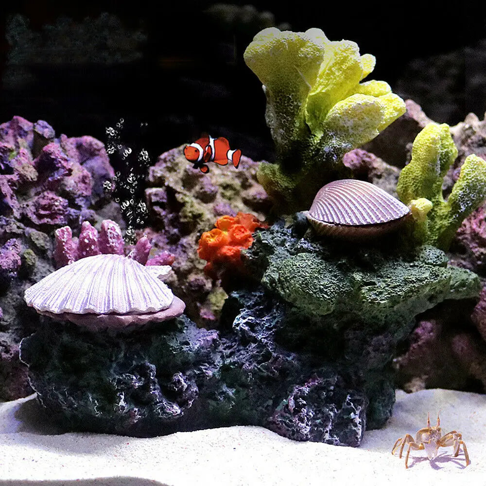 Resin Coral Reef Aquarium Ornament – Vibrant Coral Decor for Fish Tanks & Home Aquascapes