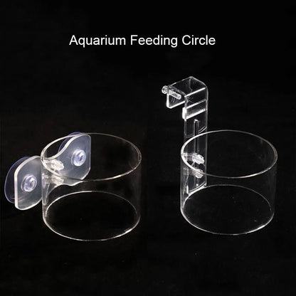 6cm 8cm Aquarium Feeding Ring with Suction Cup