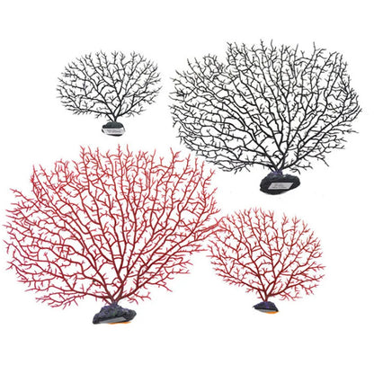 Artificial Coral Fan Aquarium Ornament – Tree-Shape Decorative Coral for Freshwater and Saltwater Tanks