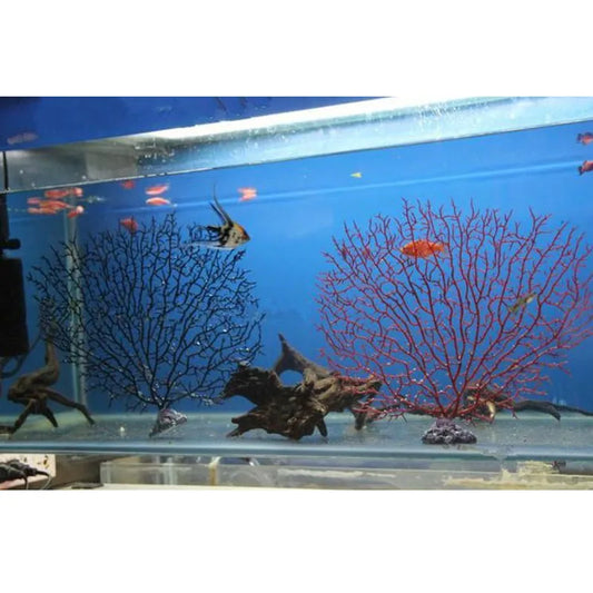Artificial Coral Fan Aquarium Ornament – Tree-Shape Decorative Coral for Freshwater and Saltwater Tanks
